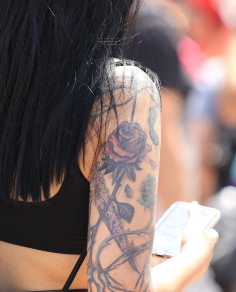 Watercolor Floral Tattoo