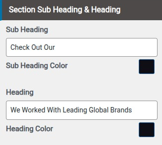 set Blog section