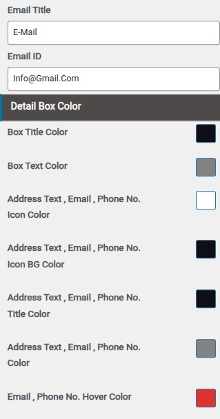 select Contact Page template