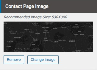 select Contact Page template