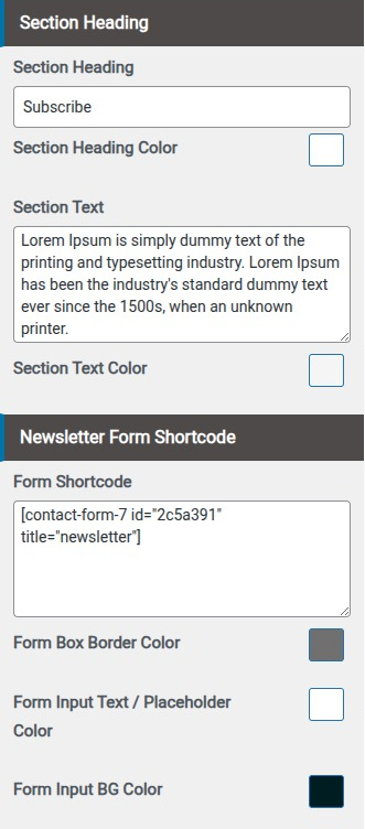 set Blog section