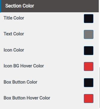 set Feature Page section