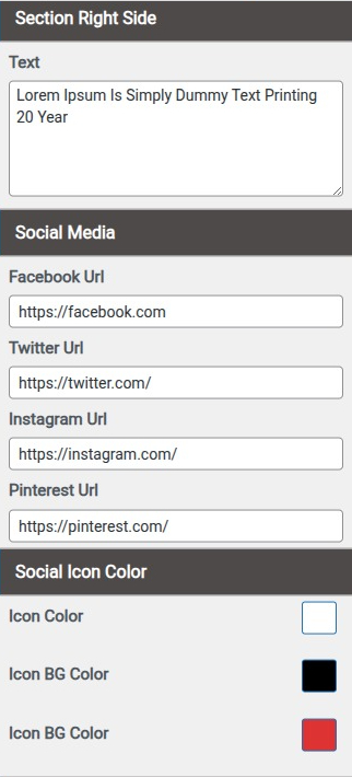 set Featured Page section