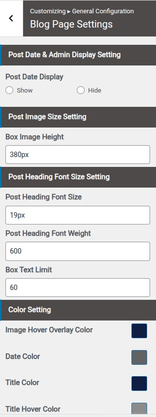 set Page Template