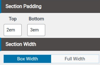 set Featured Page section
