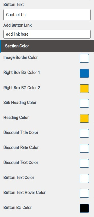 set Featured Page section