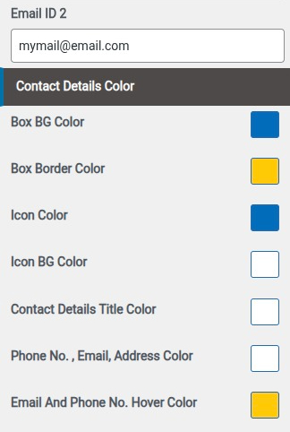 select Contact Page template