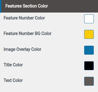 set Featured Page section