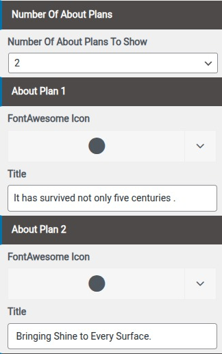 set Featured Page section