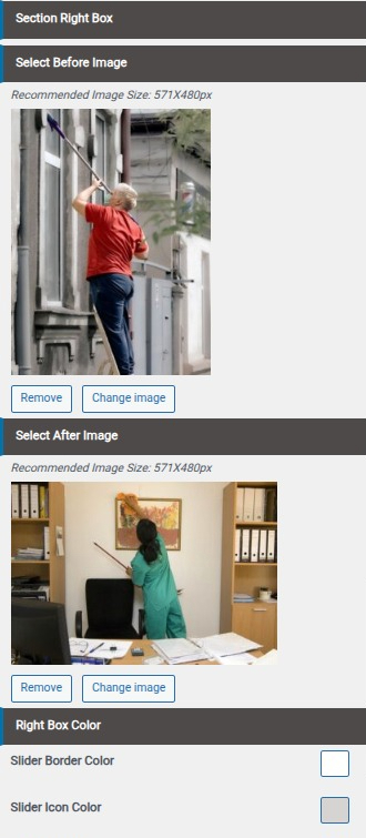 set Featured Page section