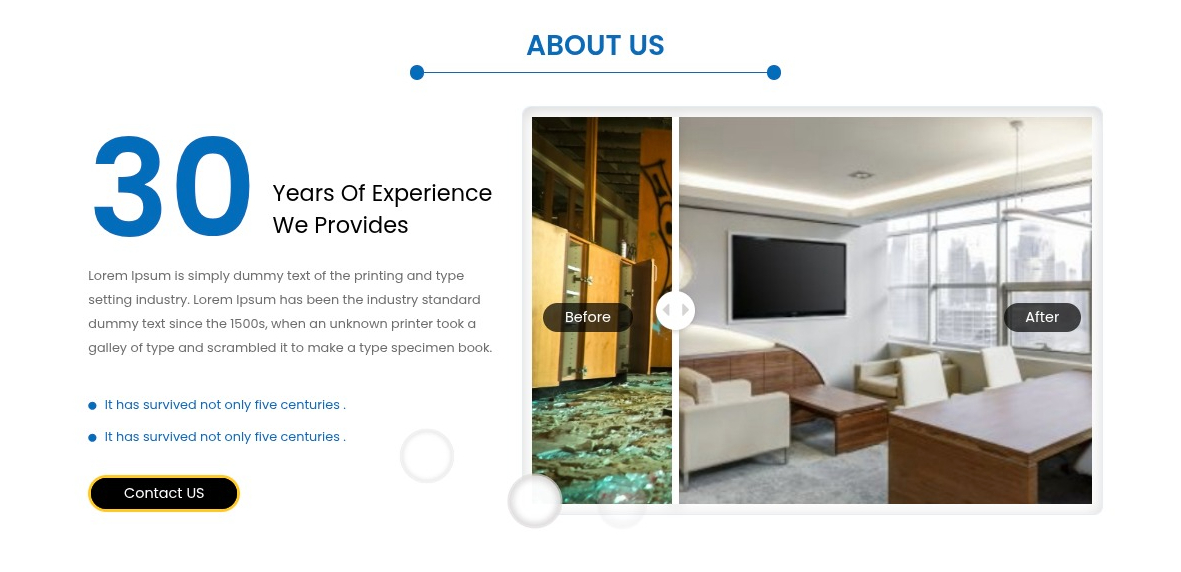 set Featured Page section