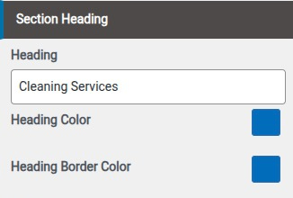 set Featured Page section