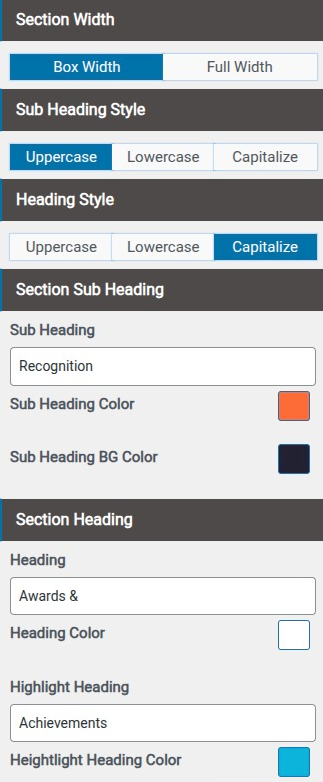 set Blog section