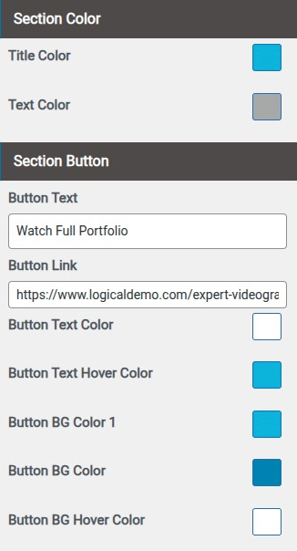 set Featured Page section