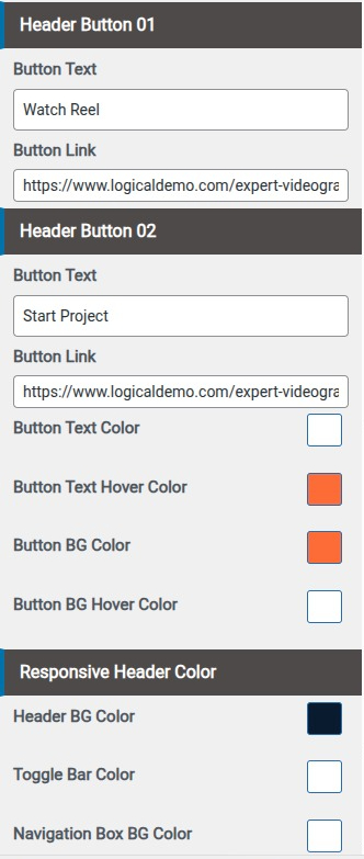 Set Header contact 