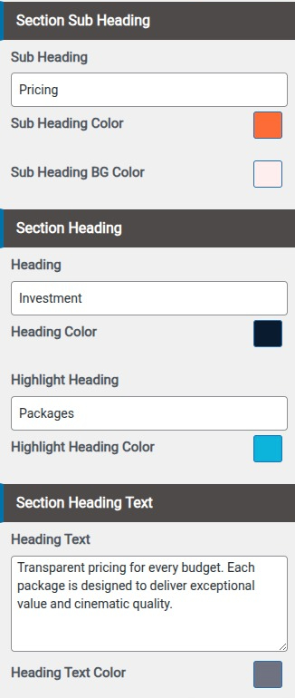 set Banner 2 section