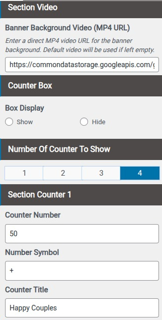 set Featured Page section