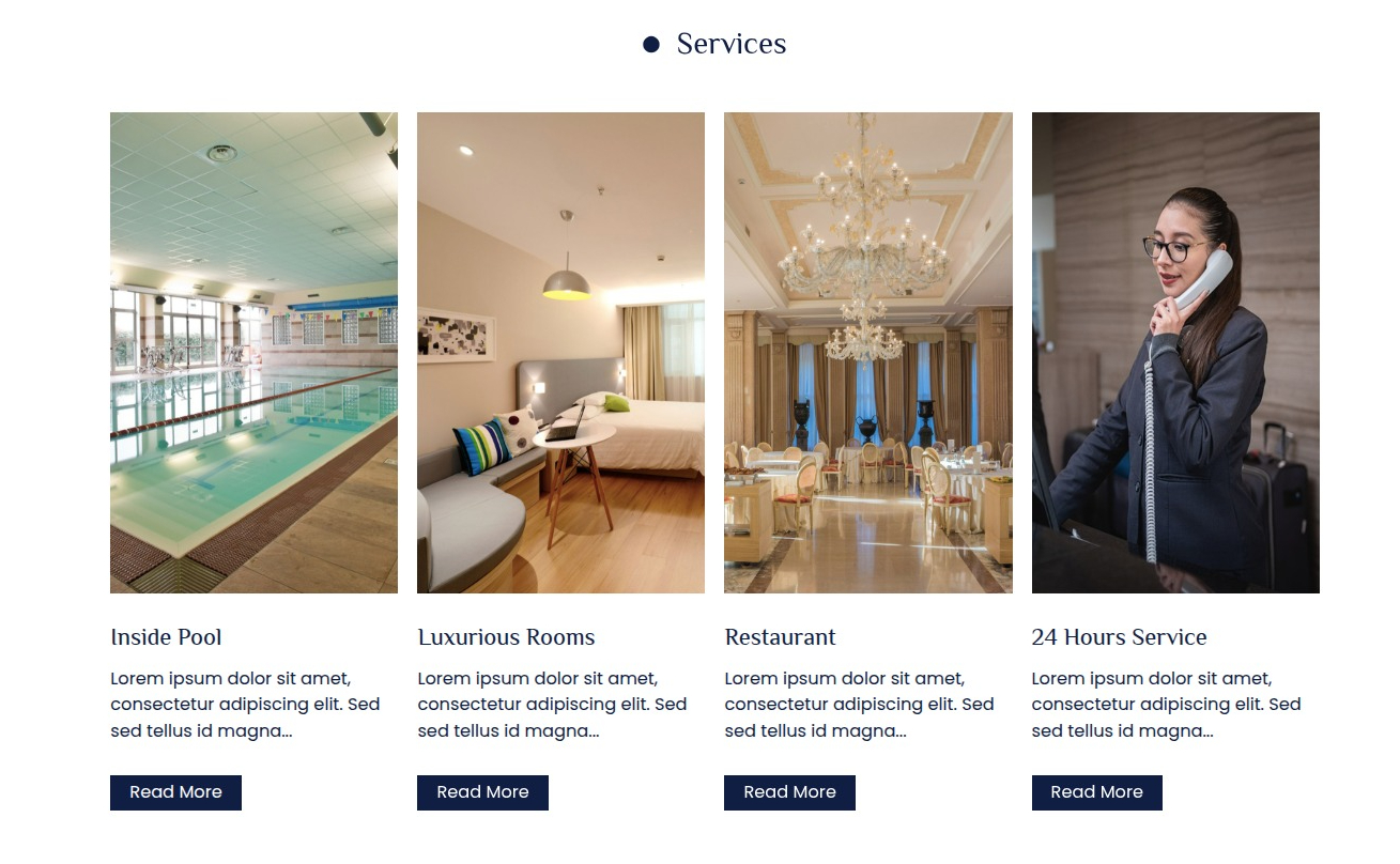 set Featured Page section