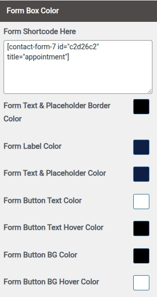 select Contact Page template