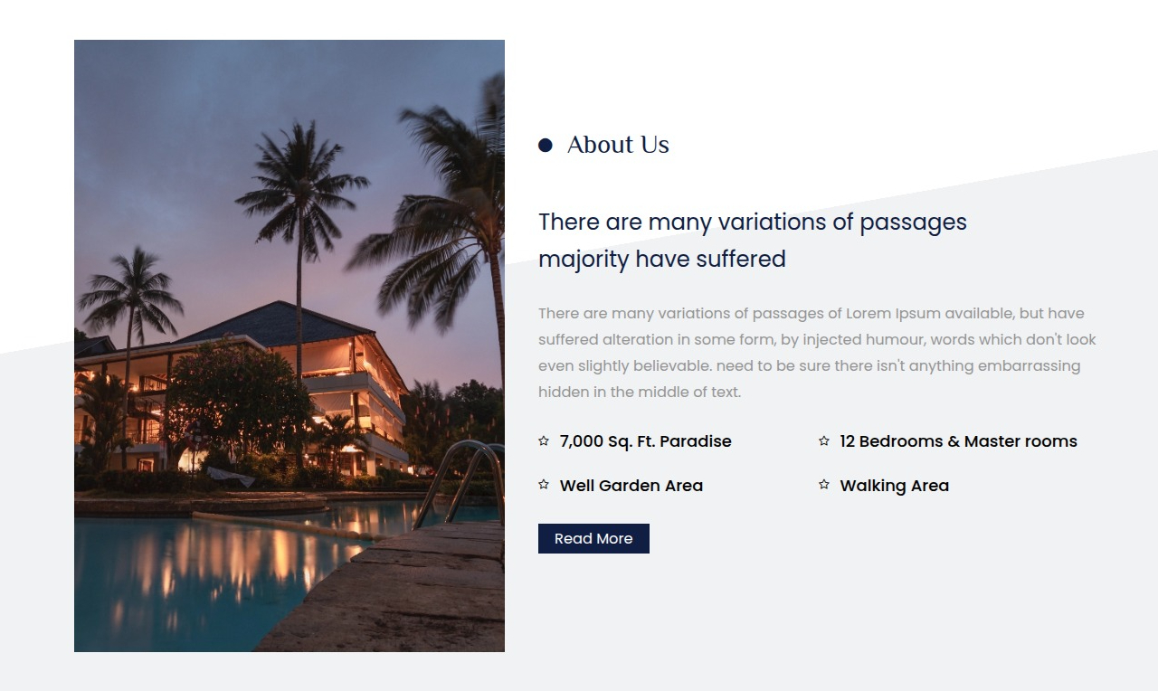 set Featured Page section