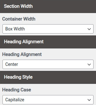 set testimonial section