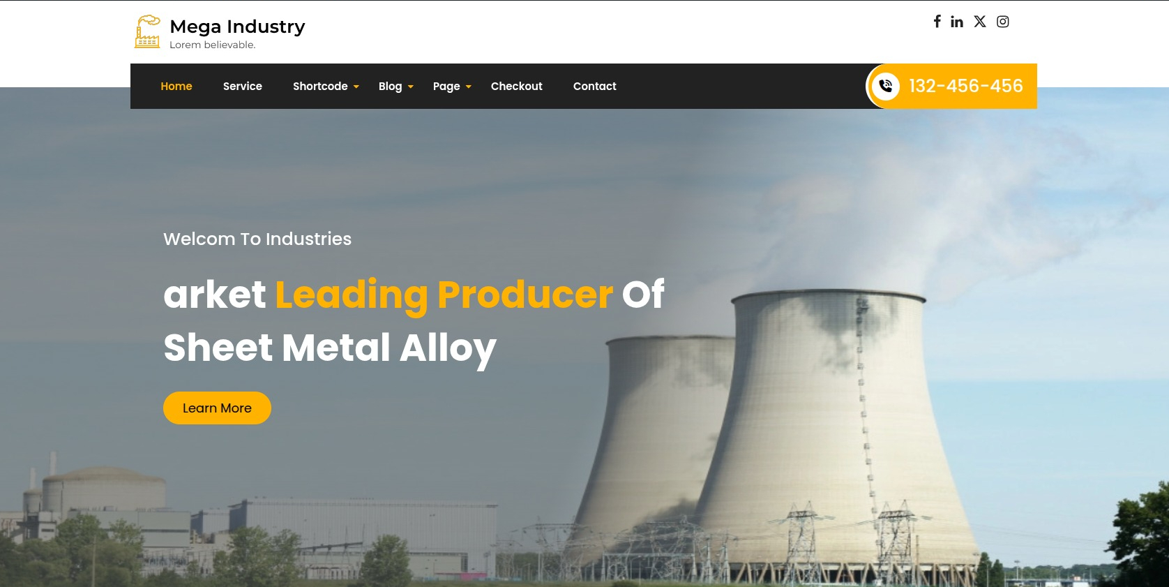 set Featured Page section