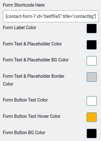 select Contact Page template