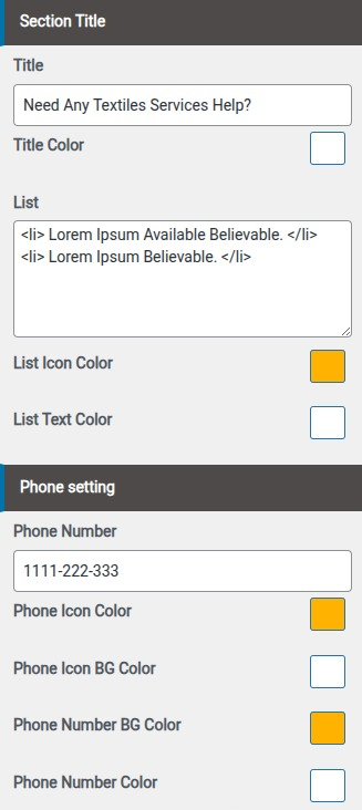 set Featured Page section