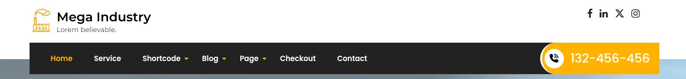 Final display of header