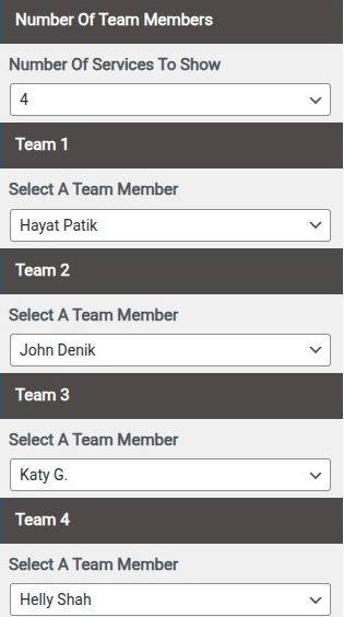 set Featured Page section