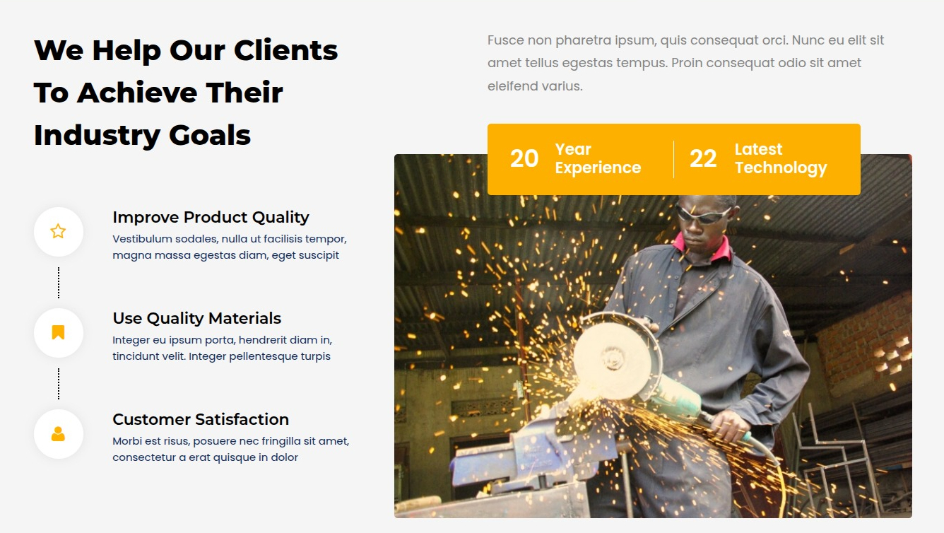 set Featured Page section