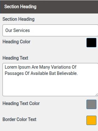 set Featured Page section