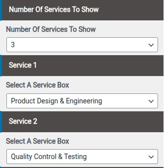 set Featured Page section