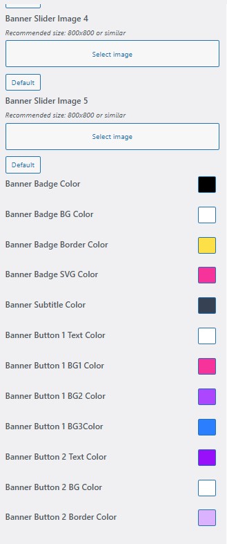 set Featured Page section