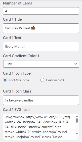 set Featured Page section