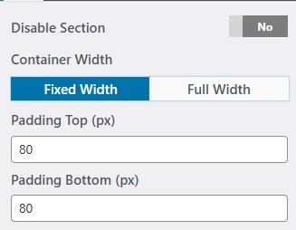 set Featured Page section