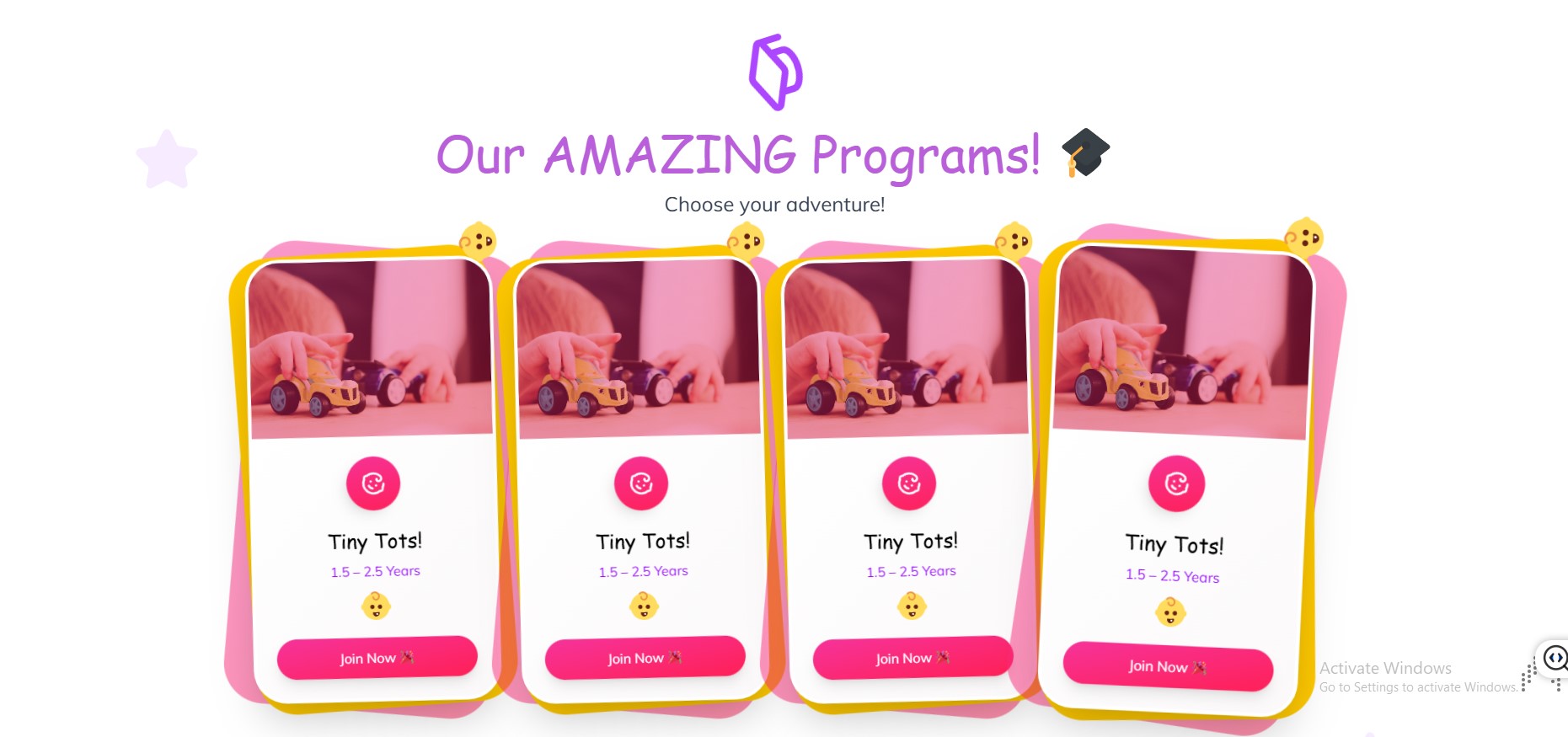 set Featured Page section