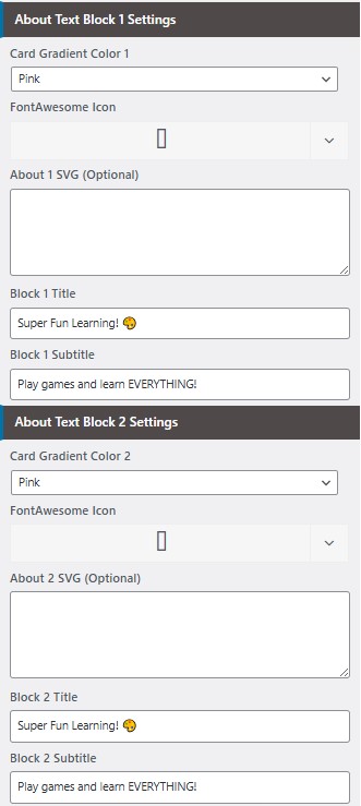 set Featured Page section