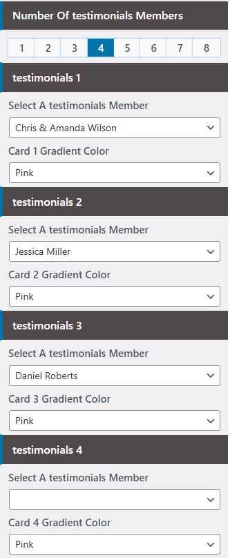 set Featured Page section