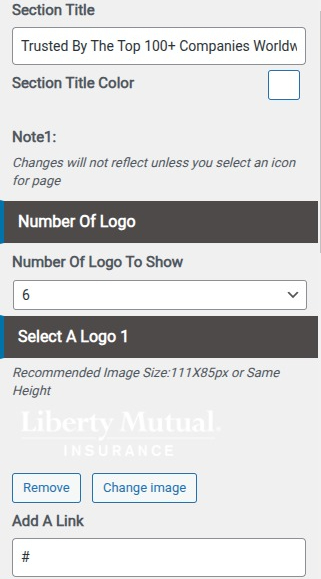 set contact section