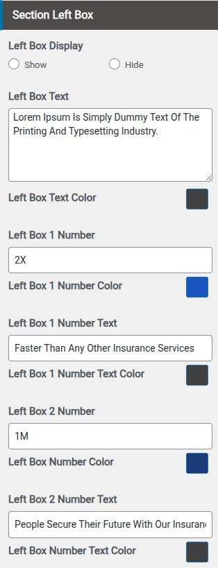 set Featured Page section