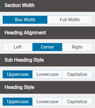 set Featured Page section