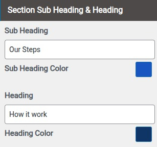 set Featured Page section