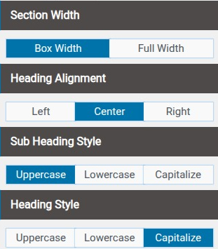 set Blog section