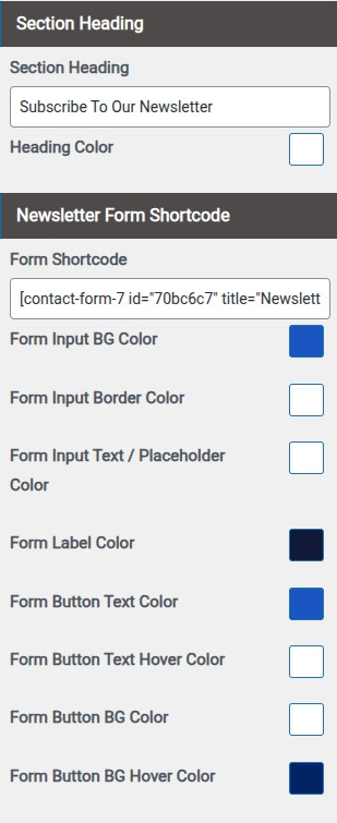set Blog section