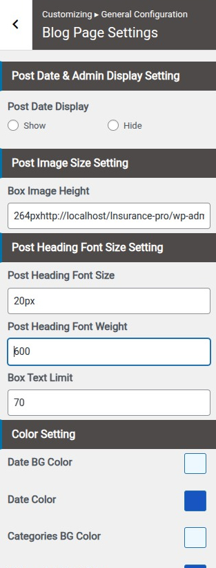 set Page Template