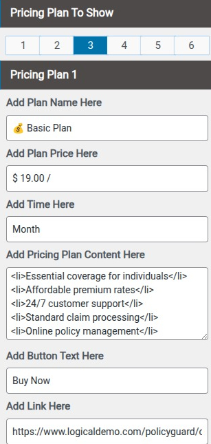set Featured Page section