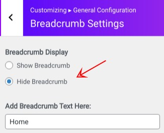 set Breadcrumb