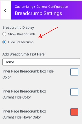 set Breadcrumb