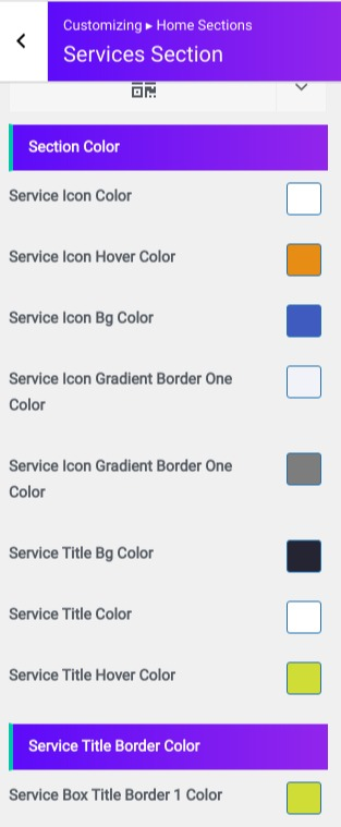 set Featured Page section